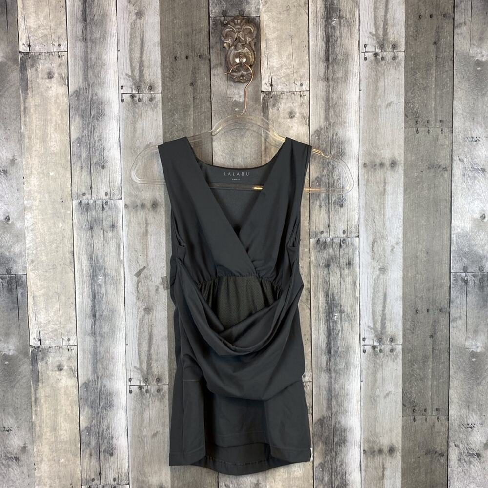 Lalabu Sooth Tank Shirt in Dark Grey Color Size Small.